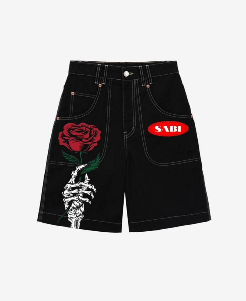 Black Rose Denim Baggy Jeans