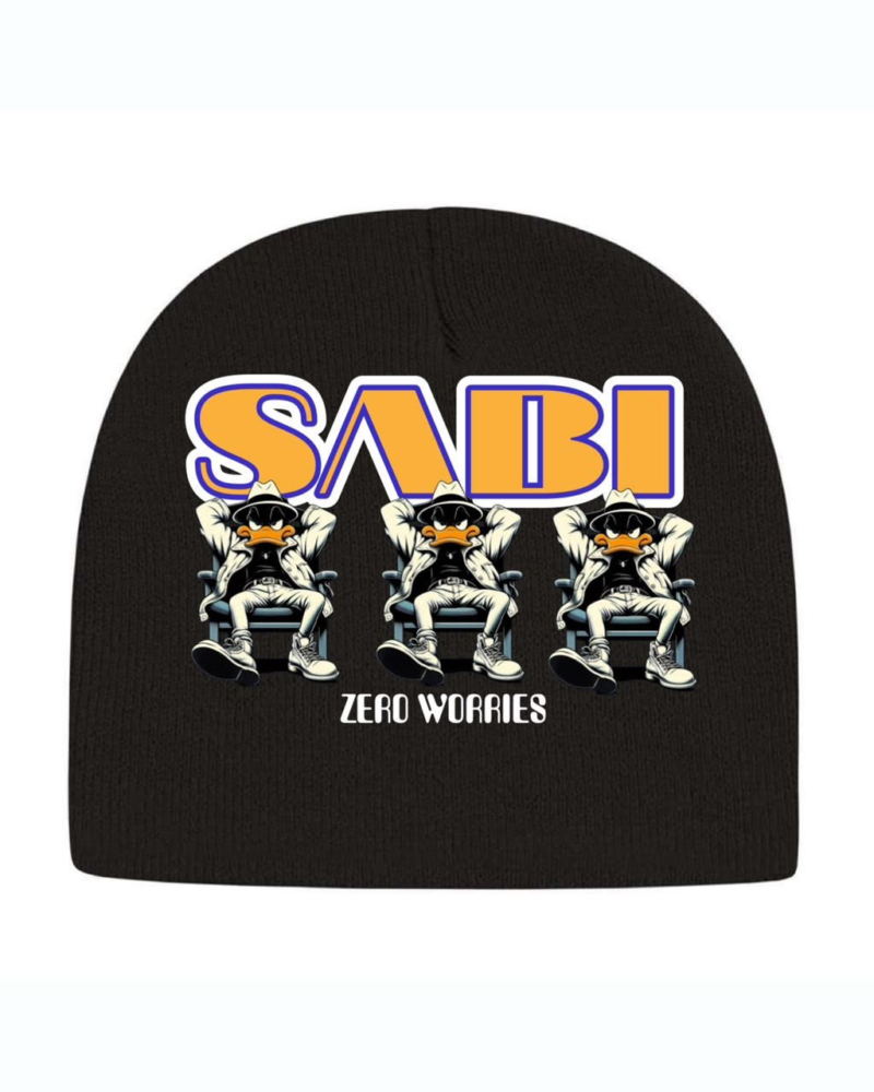 Black Sabi box Beanie Head warmer